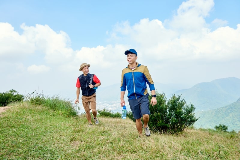 Most common types of cancer in Singapore – two men hiking